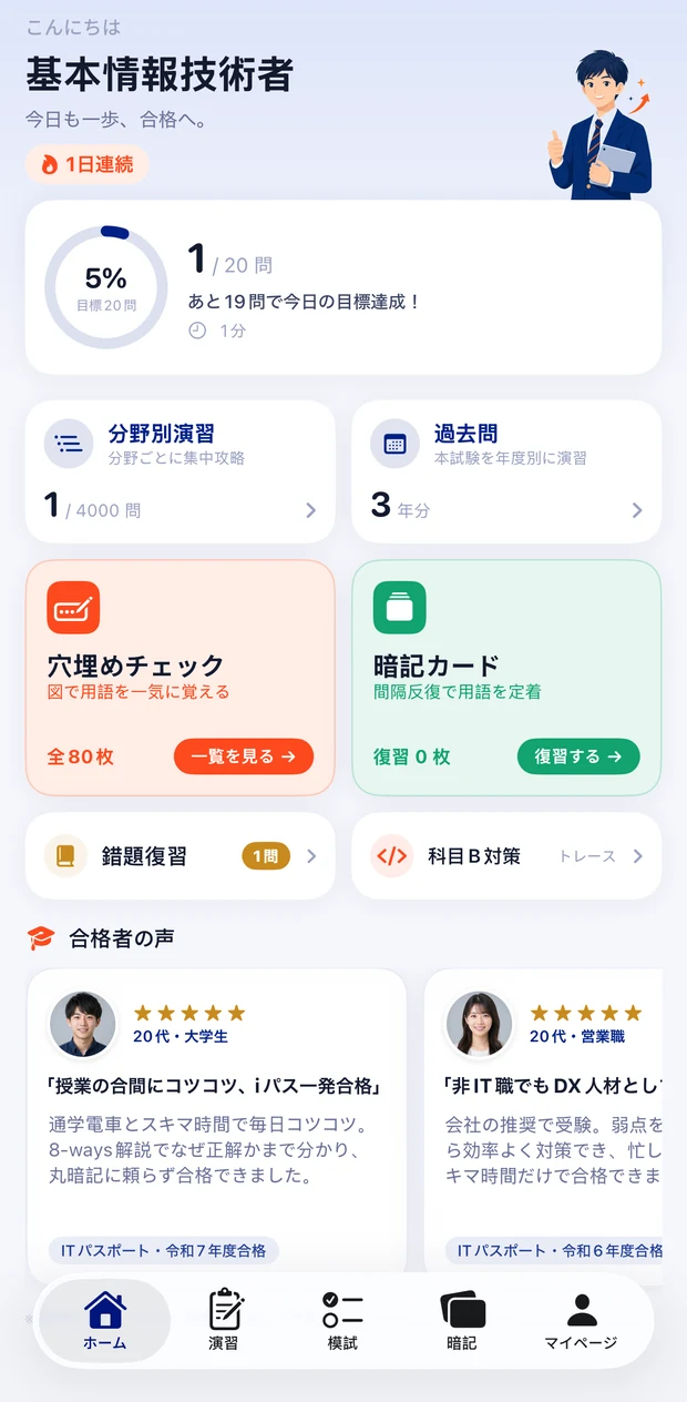 ukamiru IT アプリ画面